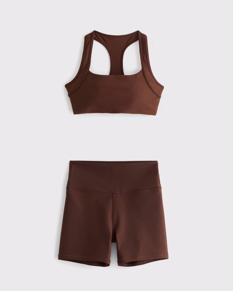 YPB sculptLUX Sports Bra & Bike Short Set | Abercrombie & Fitch (US)
