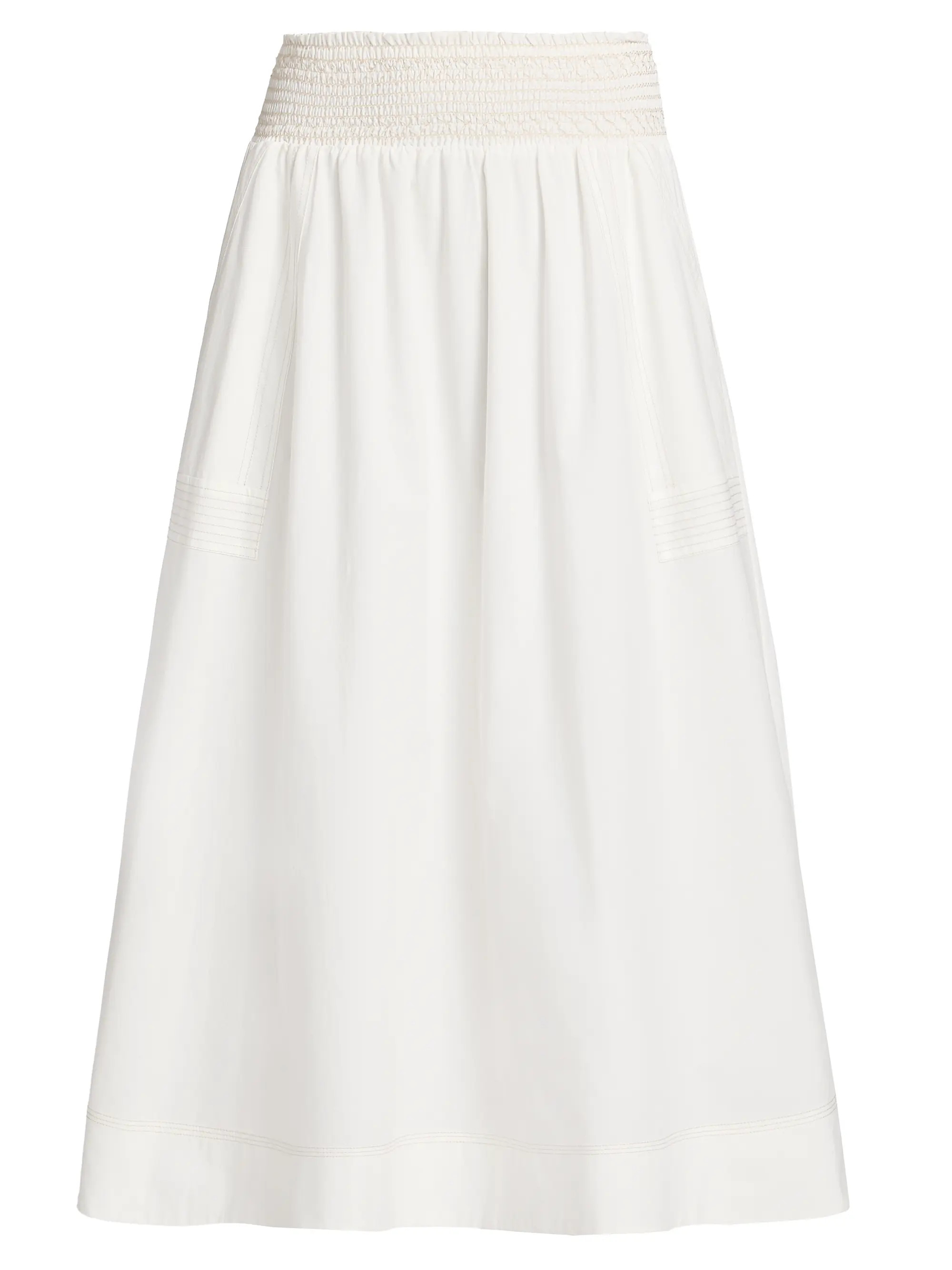 Galia Cotton-Modal A-Line Midi-Skirt | Saks Fifth Avenue
