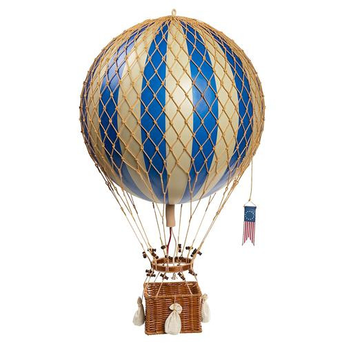 George Modern Classic Blue Royal Hot Air Balloon Miniature | Kathy Kuo Home