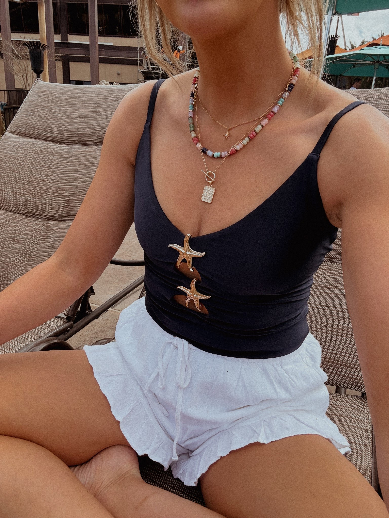 I love this one piece swimsuit I wore at the pools at our Disney resort! I have a medium. The cute line shorts I have a medium. 

#LTKootd #LTKSwim #LTKTravel