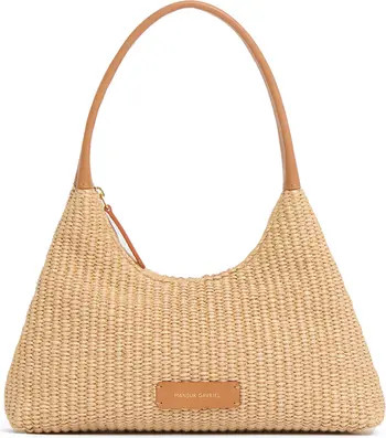Mansur Gavriel Mini Candy Woven Raffia Hobo Bag | Nordstrom | Nordstrom