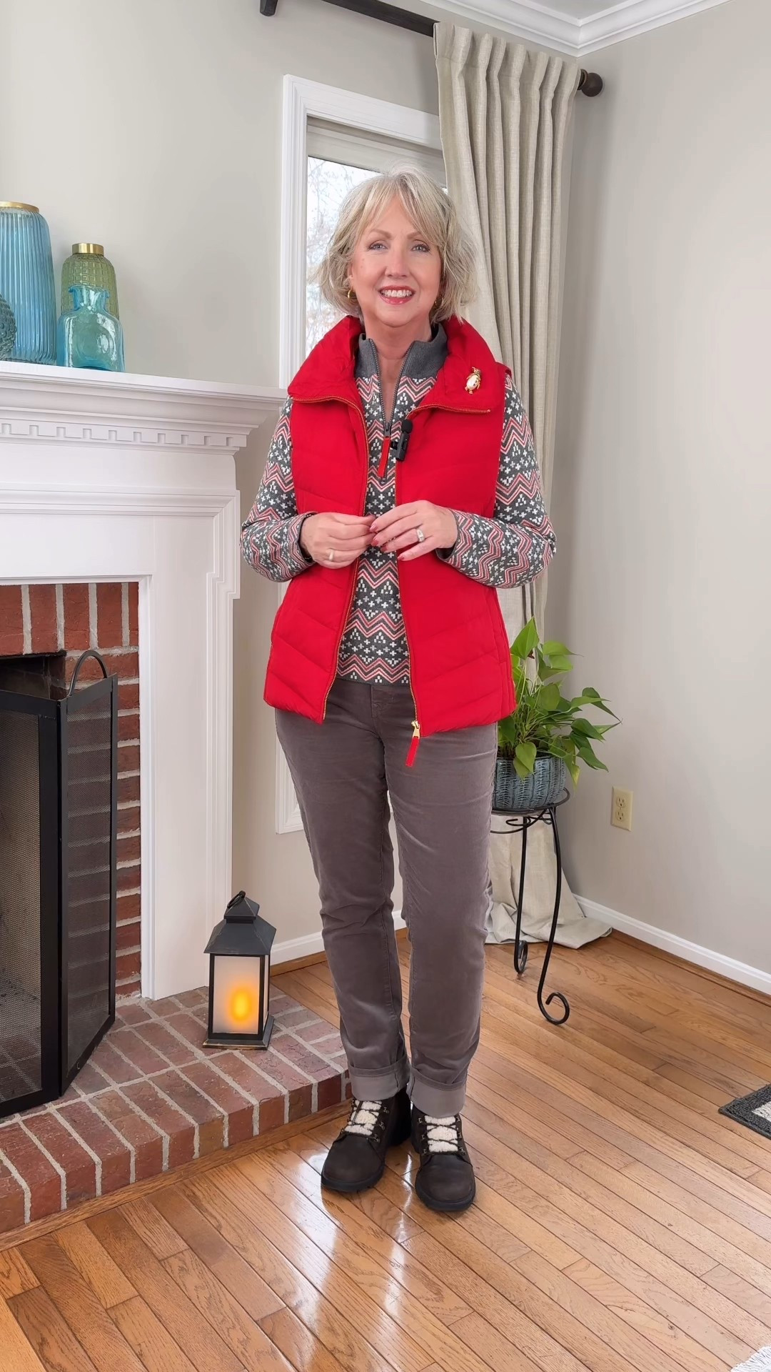 Get 50% off your entire purchase at Talbots today! And they’ve thrown in FREE shipping, too. This Nordic Fair Isle sweater is super soft and so fun to wear. It runs true to size; I’m wearing a misses medium. Talbots carries a wide range of sizes, as well as petite, plus and plus petite offerings. My corduroy pants also run true to size, as does the quilted down puffer vest. And those both come in lots of great colors to satisfy every color palette! @talbotsofficial #talbotspartner #ad #talbots

#LTKCyberWeek #LTKMidsize #LTKHoliday