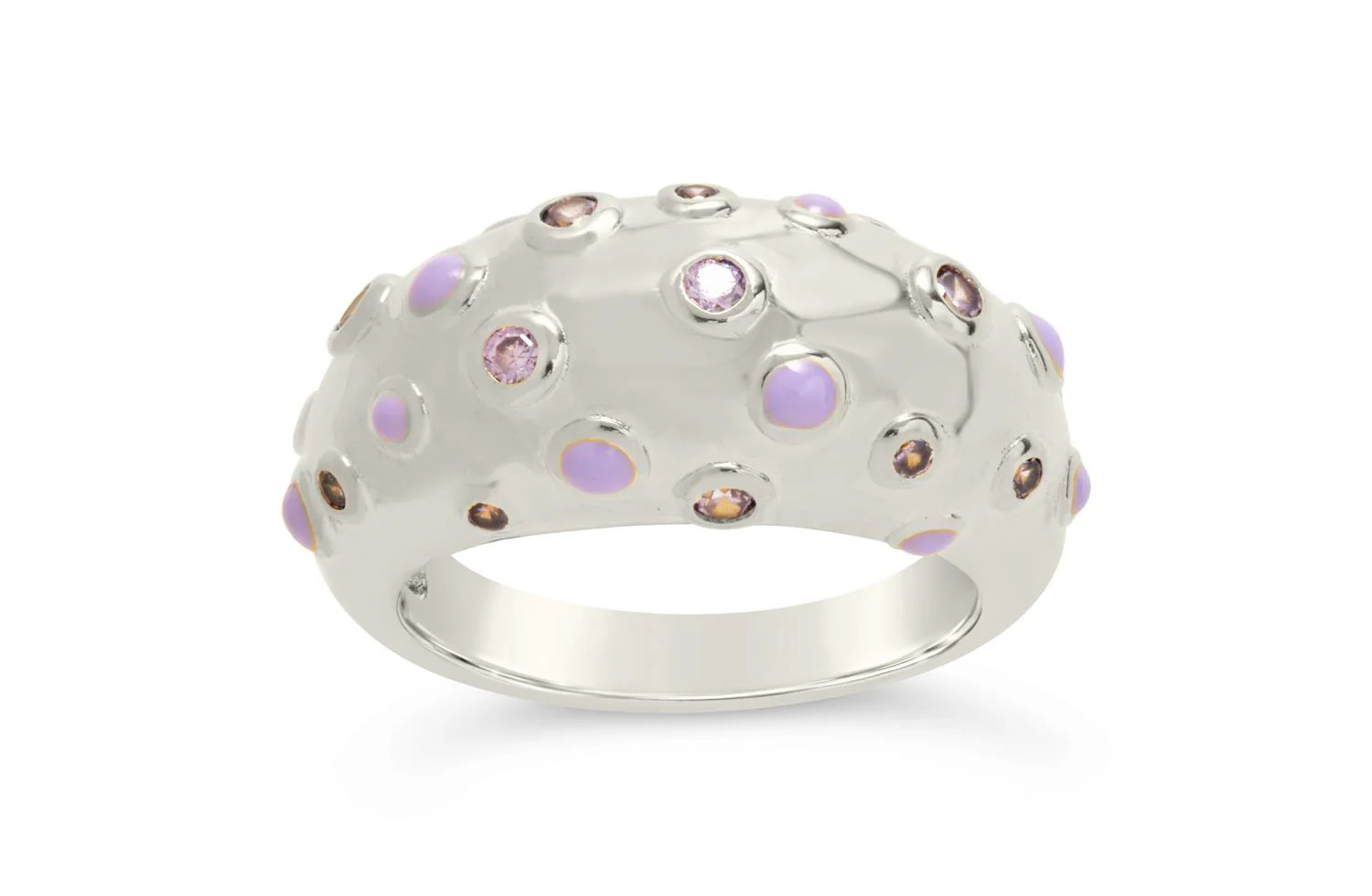 Sterling Forever Emberly Dome Ring in Silver 9 Lord & Taylor | Lord & Taylor