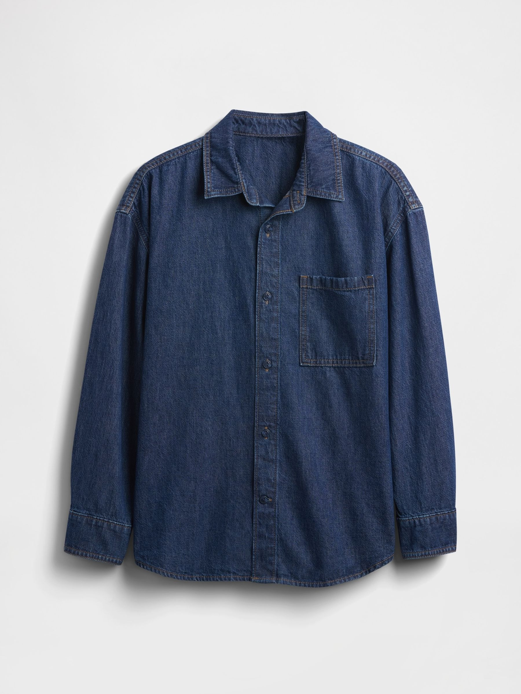 Blue Oversized Denim Shirt | Gap | GAP UK