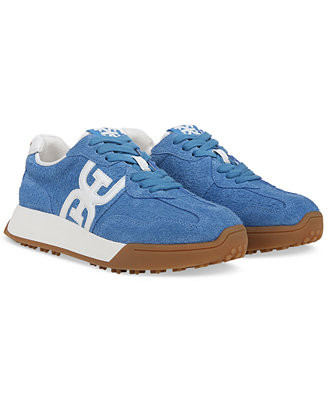 Women's Langley Emblem Lace-Up Trainer Sneakers | Macy's