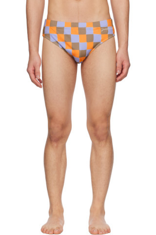Multicolor Le Raphia 'Le Slip De Bain' Swim Briefs | SSENSE