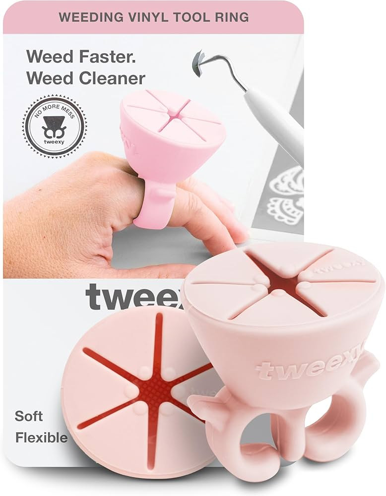 tweexy Craft Vinyl Weeding Scrap Collector Ring | Weeding Tools for Vinyl Heat Transfer, HTV Craf... | Amazon (US)