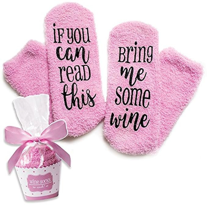 Luxury Wine Socks with Cupcake Gift Packaging: Christmas Gifts with If You Can Read This Socks Bring | Amazon (US)