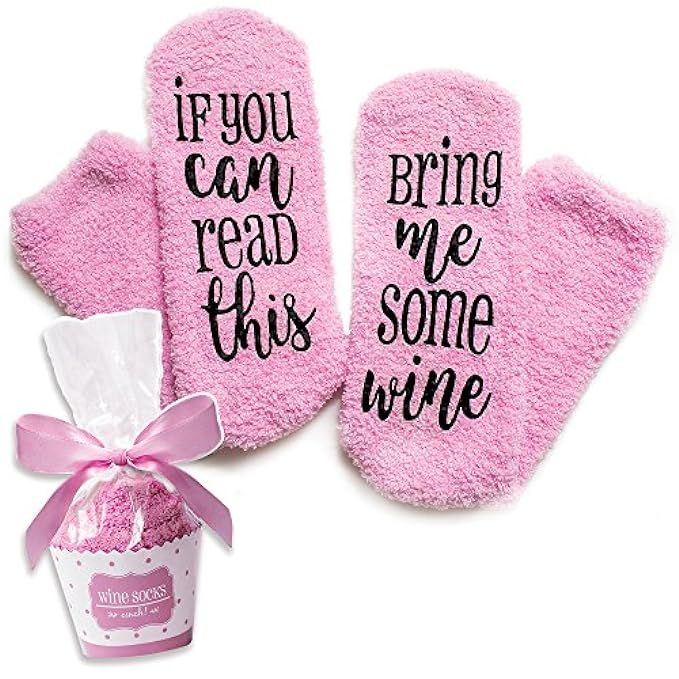 Luxury Wine Socks with Cupcake Gift Packaging: Christmas Gifts with If You Can Read This Socks Bring | Amazon (US)