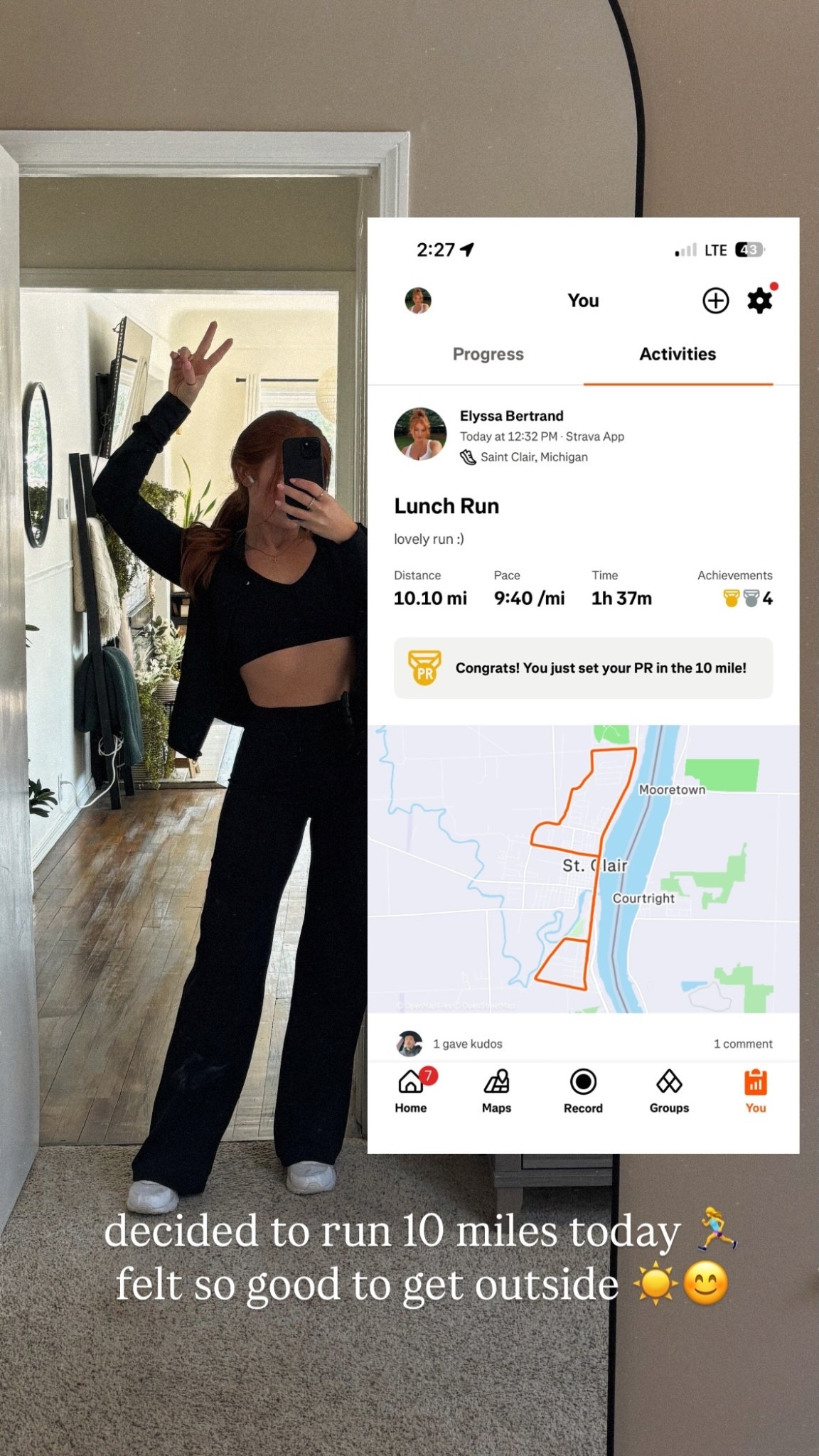 decided to run 10 miles today 🏃‍♀️ felt so good to get outside ☀️😊

#LTKdayinmylife #LTKfitnessgoals #LTKPetite