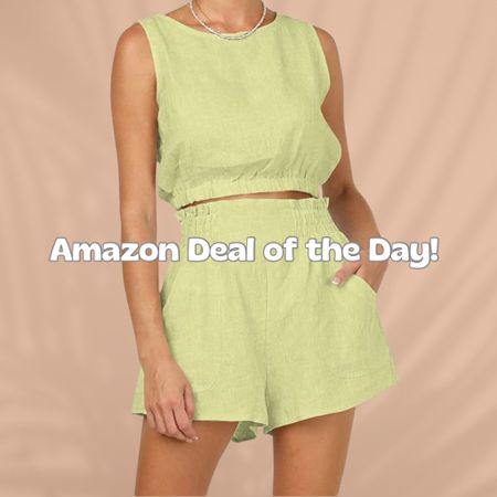 Amazon deal of the day! This cute little two piece is 27% off. I bought it only a month ago and have already worn it three times! Don’t have a pic yet but need to get one soon! 

#LTKunder50 #LTKsalealert #LTKFind