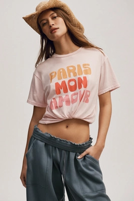 Original Retro Brand Paris Mon Amour Graphic Tee | Anthropologie (US)