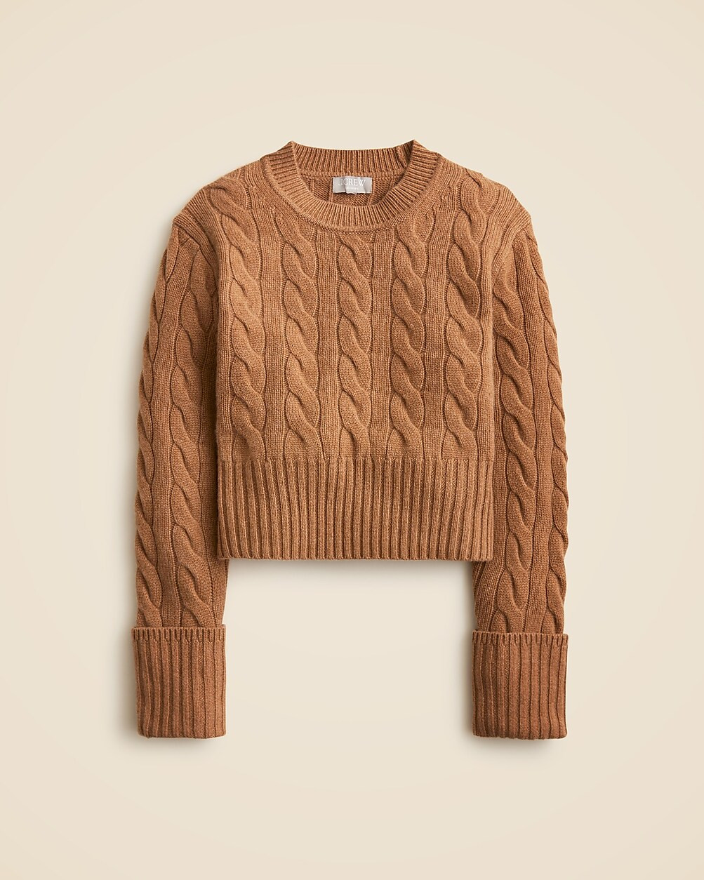 Collection cashmere cuffed crewneck sweater | J. Crew US