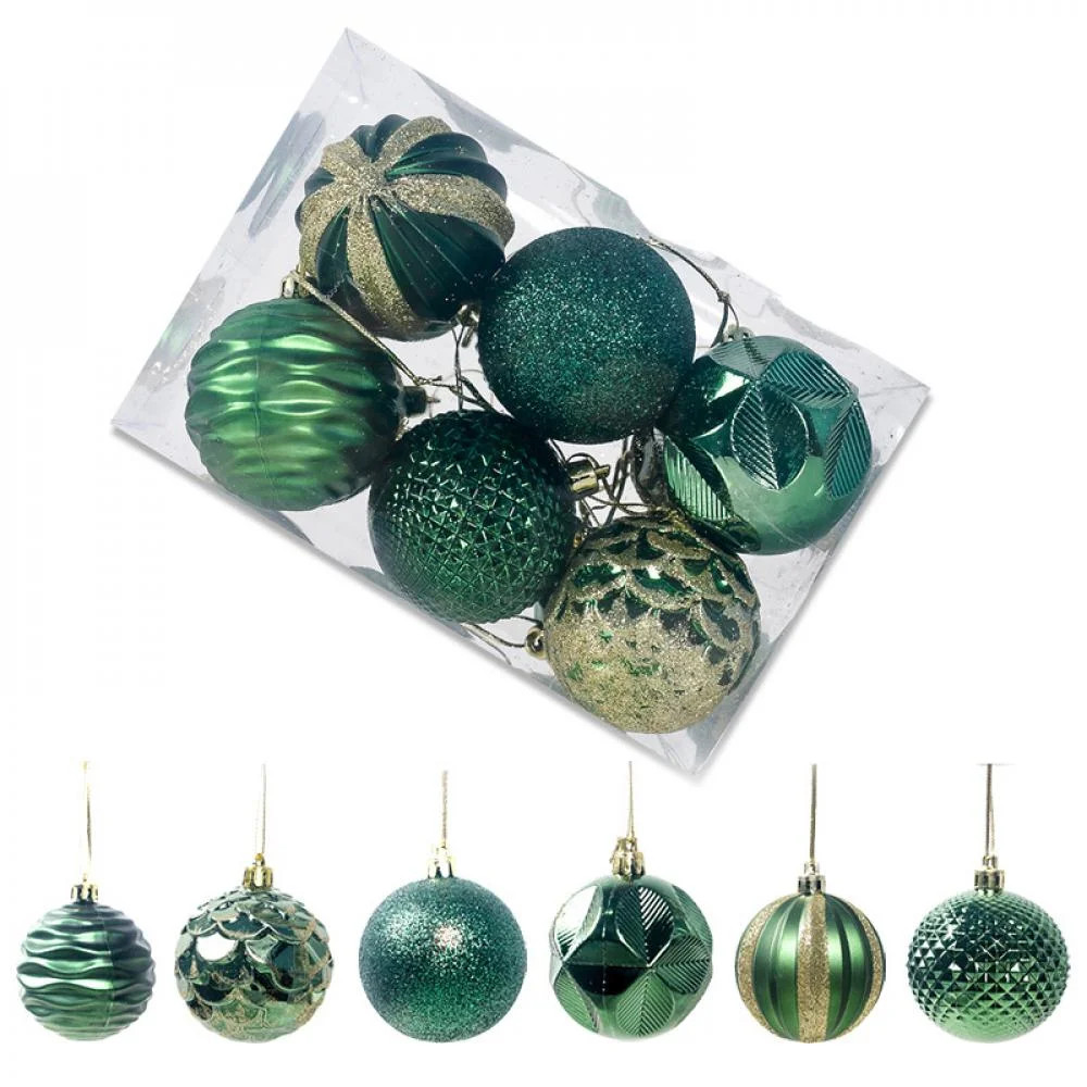 Myescustom 12Pcs/set Christmas Balls Ornaments With Hanging Rope Christmas Tree Decoration Festiv... | Walmart (US)