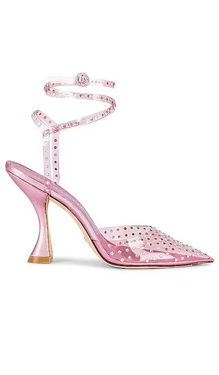 Stuart Weitzman Glam XCurve 100 Wrap Pump in Pink. - size 8 (also in 7, 7.5) | Revolve Clothing (Global)