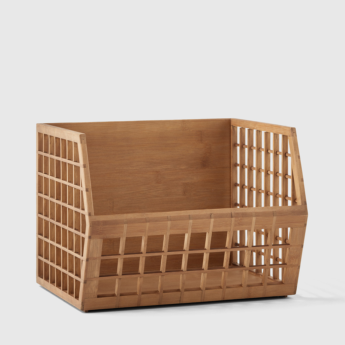 Marie Kondo Shoji Stacking Bin Kocha Brown | The Container Store