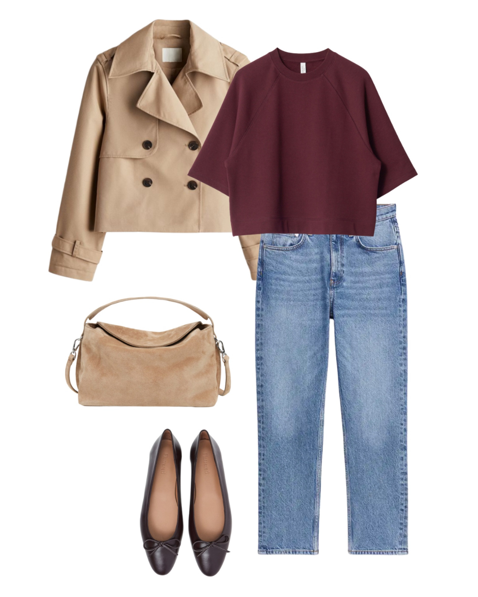 Trench jacket, aubergine top, jeans, what to wear, pre fall outfits 

#LTKStyleTip #LTKSeasonal #LTKOver40