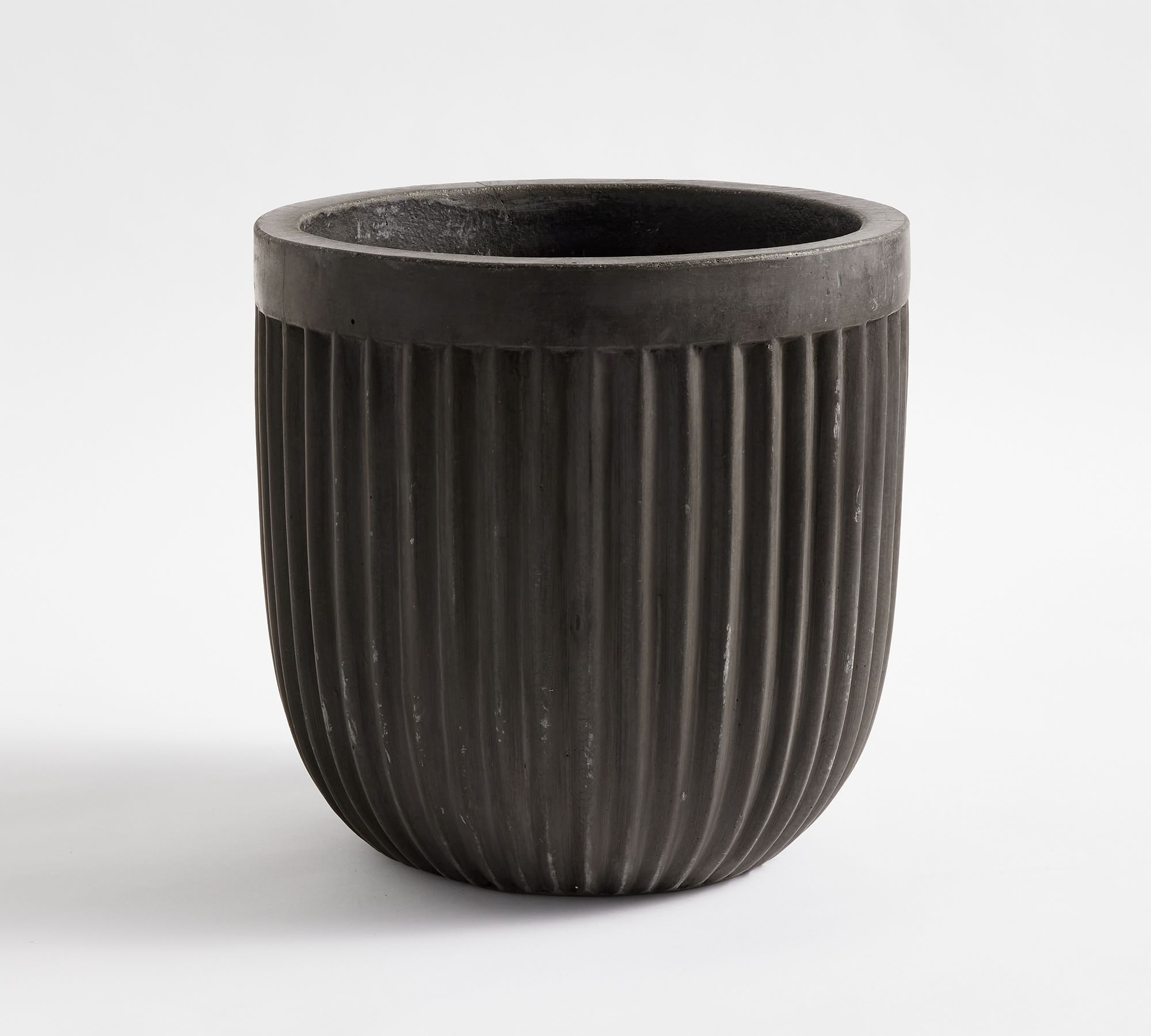 Concrete Fluted Outdoor Planters | Pottery Barn (US)