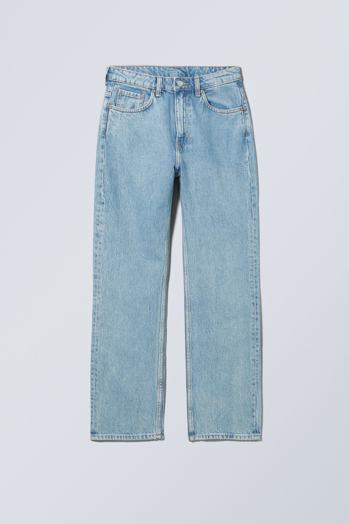 Voyage High Straight Jeans - Blue | Weekday