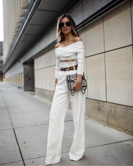 White outfits for spring
White wide leg trousers
Cutout knit top
Gucci Dionysus bag 

#LTKSeasonal #LTKworkwear #LTKstyletip