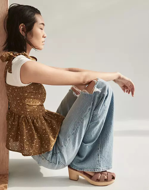 The Fisherman Sandal Clog in Nubuck Leather | Madewell