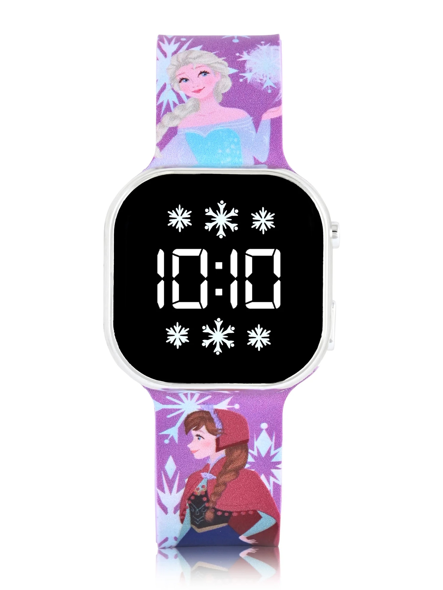 FrozenGirl's Children's LED Watch with Square Case and Printed Silicone Strap (FZN4931WM) | Walmart (US)