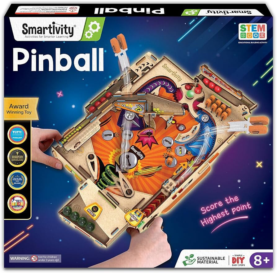 Smartivity DIY Pinball Machine for Kids 8-14 Years Old | Global Award Winning Arcade Game | Build... | Amazon (US)