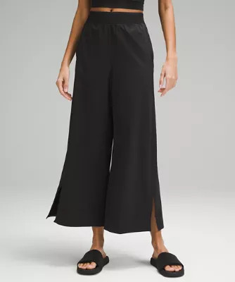 Stretch Woven Wide-Leg High-Rise Cropped Pant | Lululemon (UK)