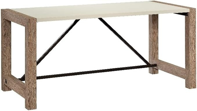 Sauder Dixon City Engineered Wood Executive Desk in Brushed Oak Finish | Amazon (US)