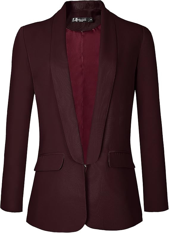 Urban CoCo Women's Office Blazer Jacket Open Front | Amazon (US)