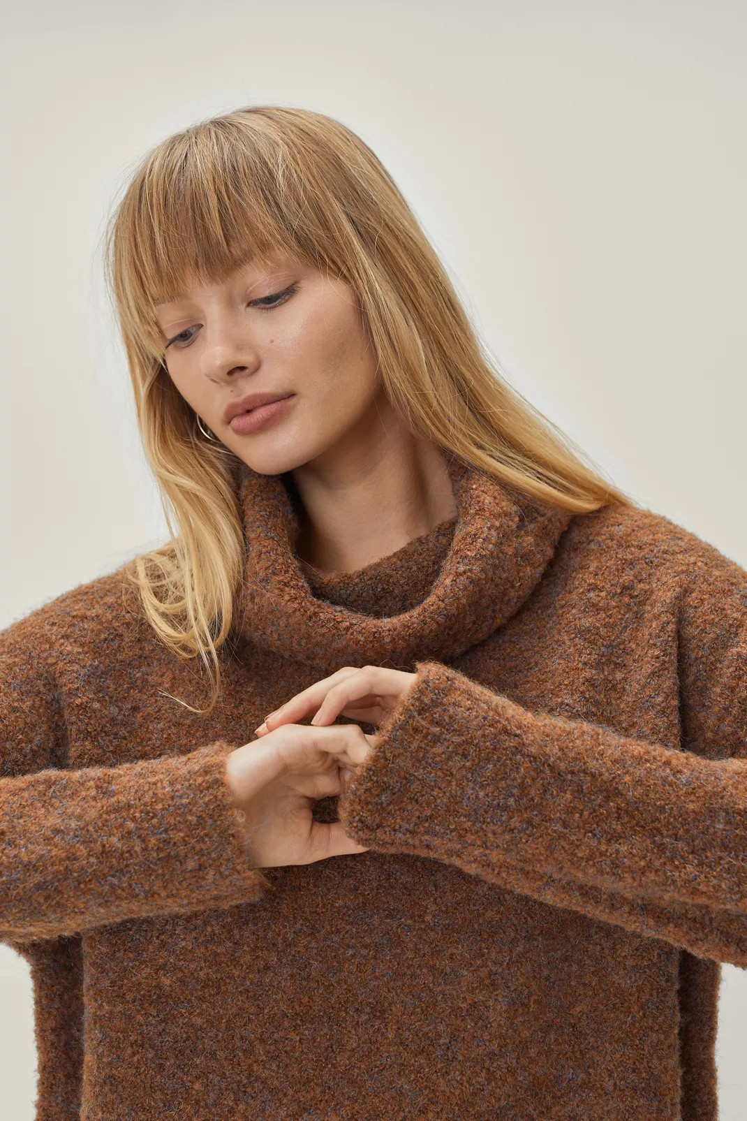 Cowl Neck Knitted Mini Dress | NastyGal (UK, IE)