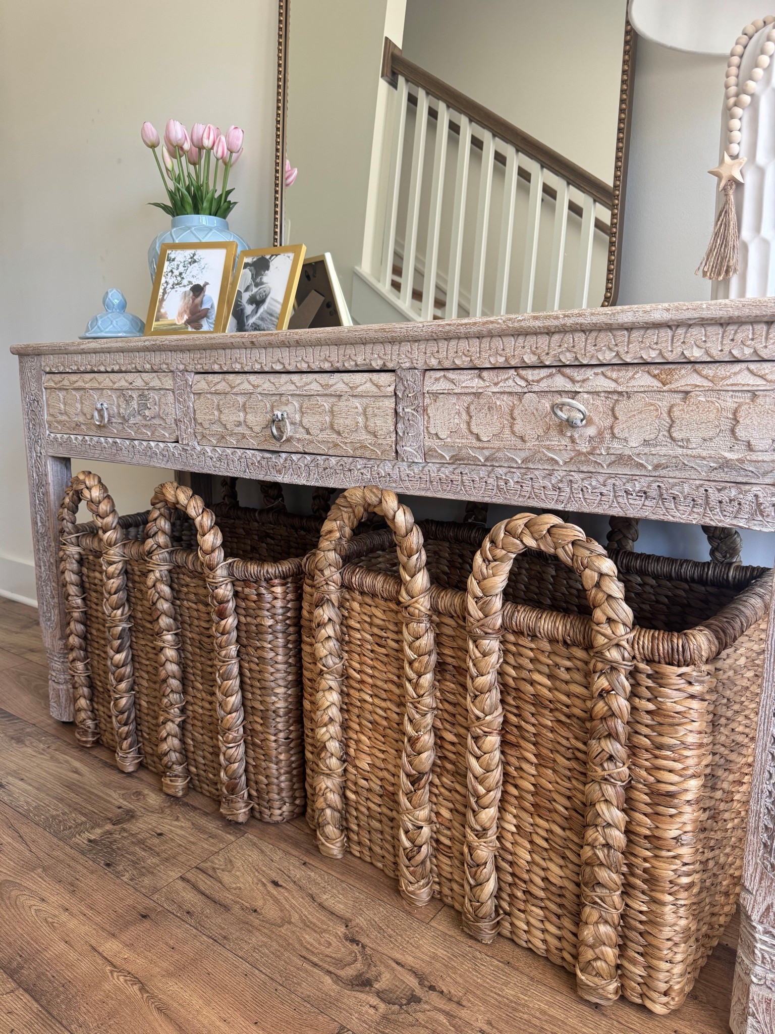 OBSESSED with my new entry way baskets 😍😍😍 they’re aesthetic AND practical 👏🏼  I have the size TALL 

#LTKHome