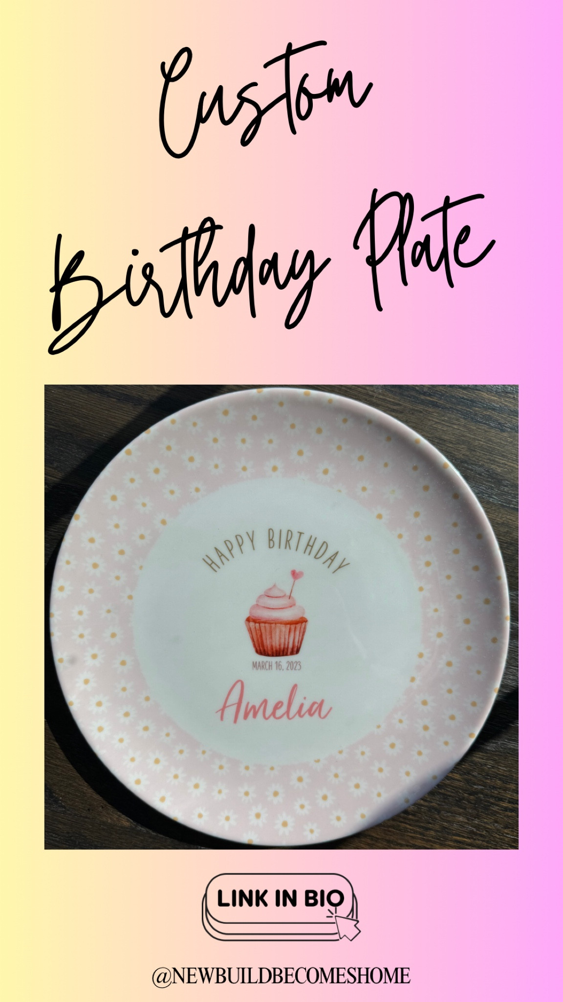Our daughters first birthday is coming up so I just ordered this custom birthday plate that she can reuse every year🥺 

This was purchased from a seller on Etsy and it came out absolutely beautiful! There are also other designs available but we went with the Daisy design as this is the theme of her first birthday party 😊

so excited to use this plate to make her birthday pancakes every year 💞


#LTKkids #LTKfindsunder50 #LTKbaby