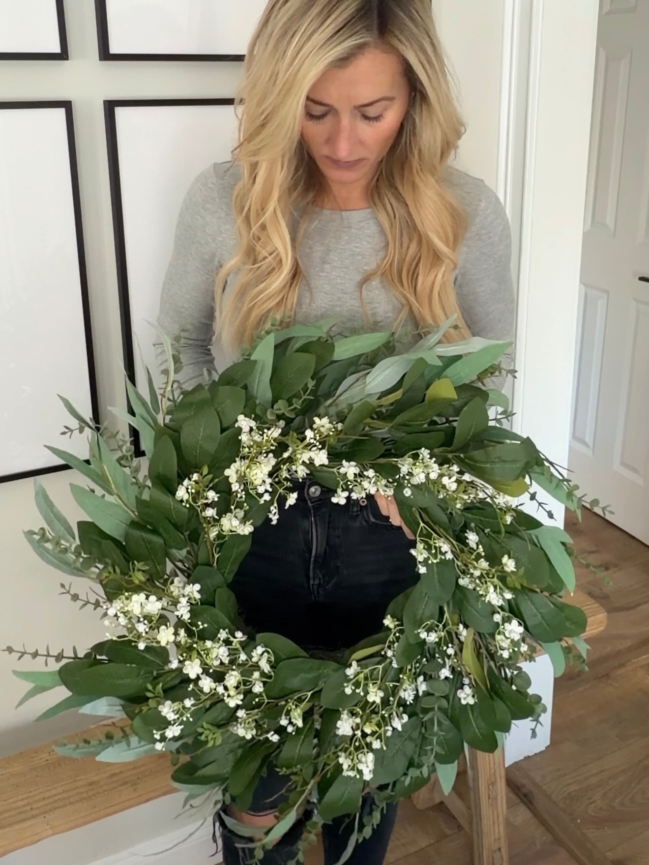 This spring wreath is so pretty and comes in this 26 inch size as well as an extra large 32inch one! 

#LTKHome