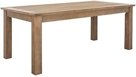 Safavieh CPT1016A Couture Santa Cruz Natural Outdoor Patio Coffee Table | Amazon (US)