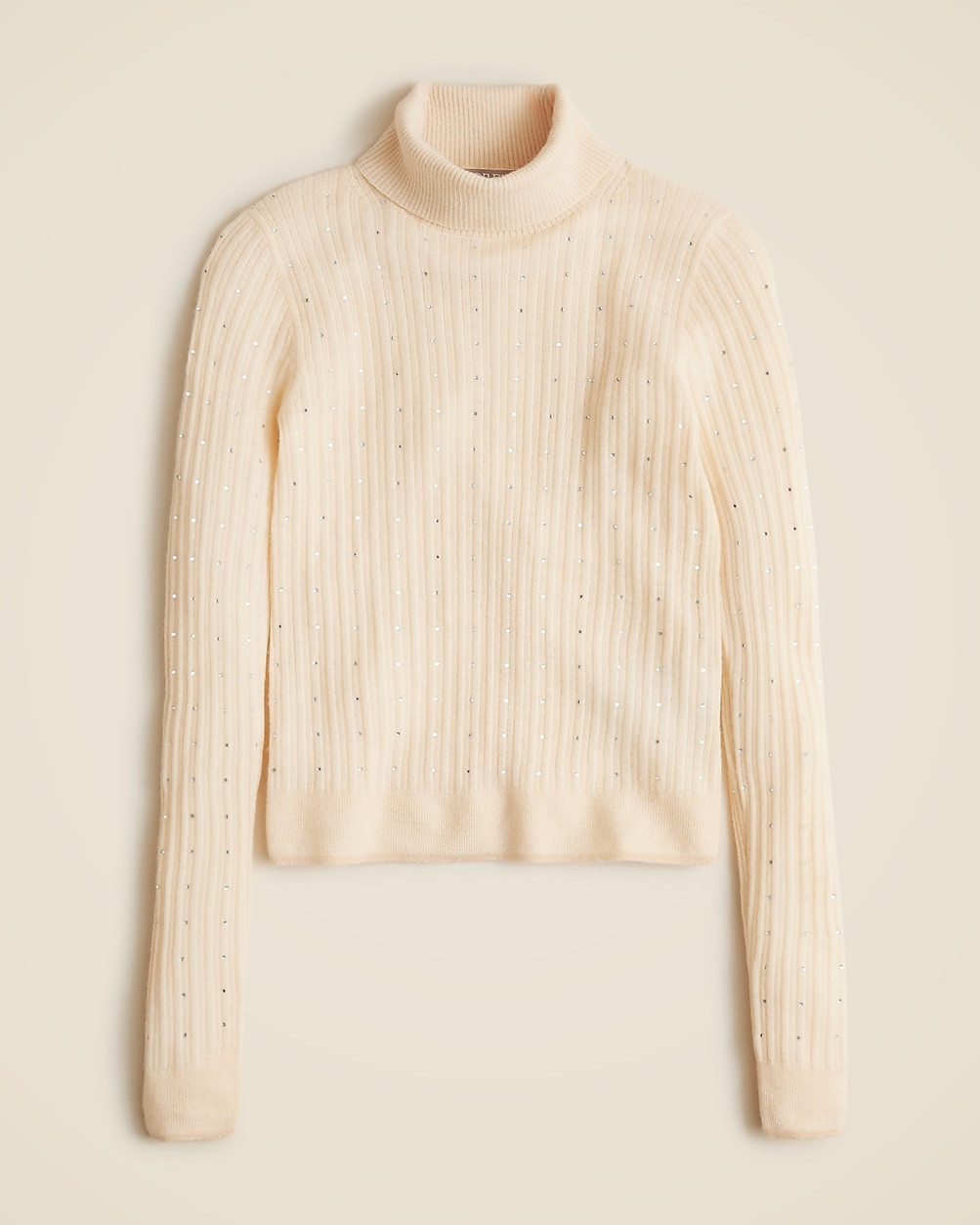 Featherweight cashmere turtleneck sweater with rhinestones | J. Crew US