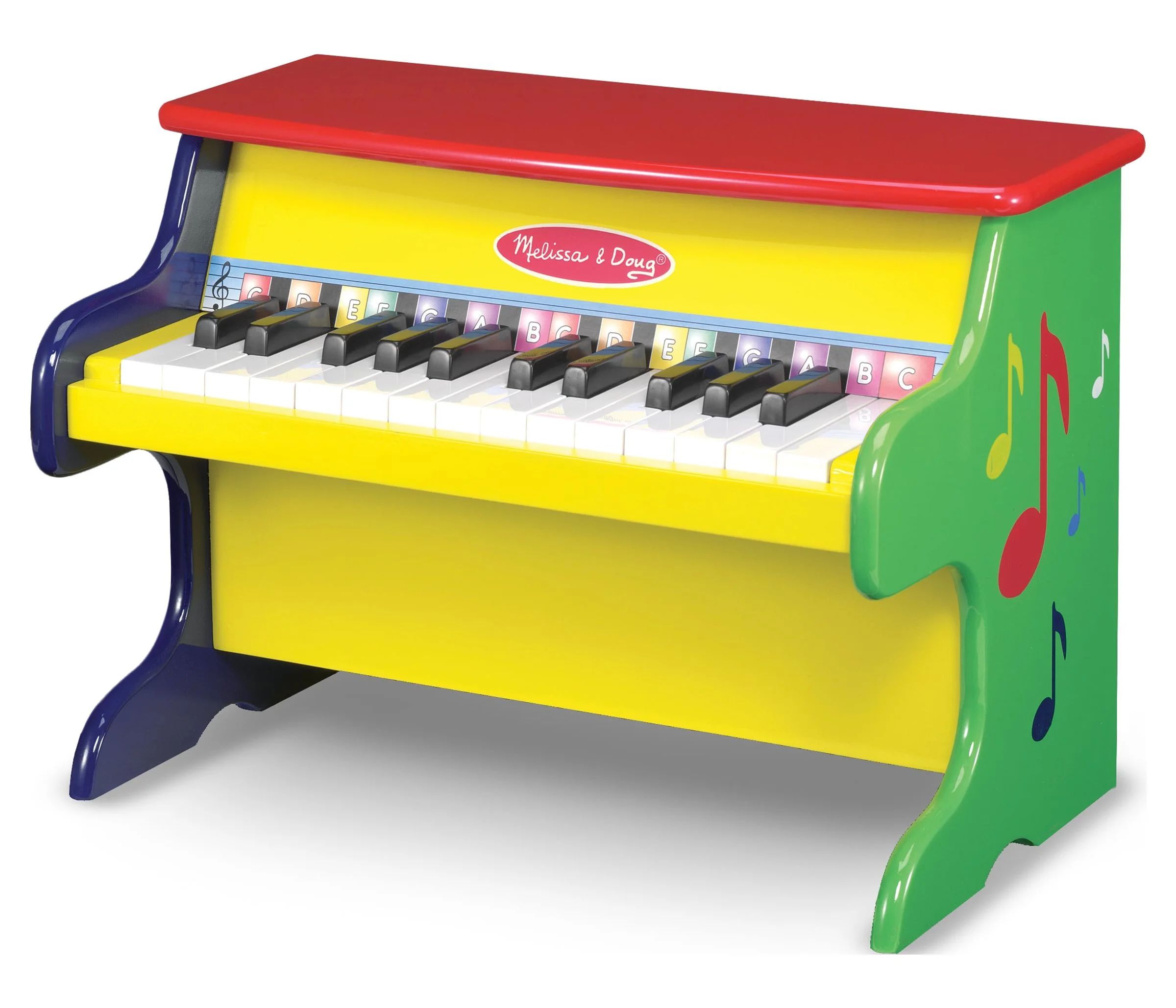 Melissa & Doug Learn-To-Play Piano With 25 Keys and Color-Coded Songbook - Mulit-Color - Toy Pian... | Walmart (US)