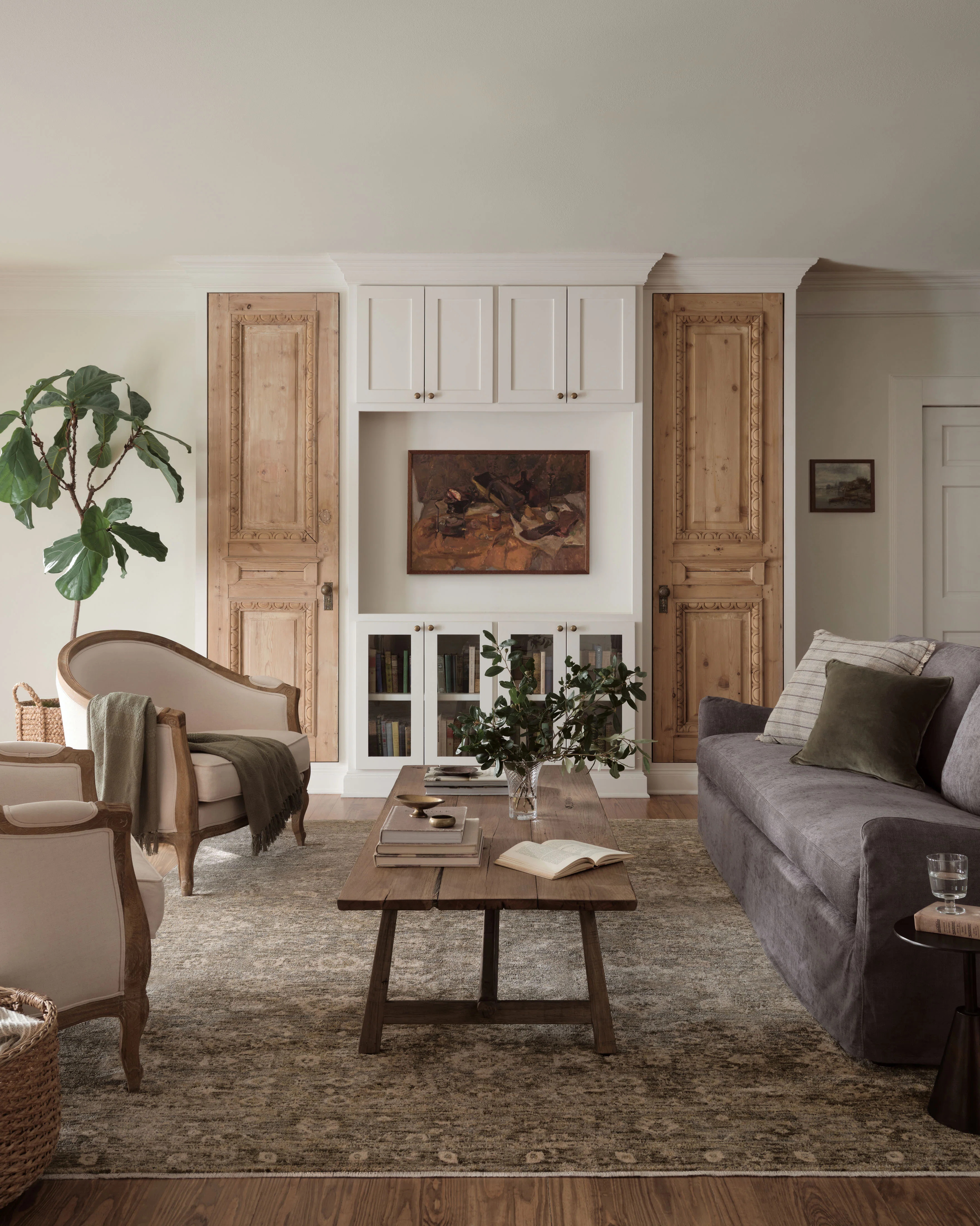 Magnolia Home by Joanna Gaines x Loloi Junie Lagoon / Natural Area Rug | Wayfair North America