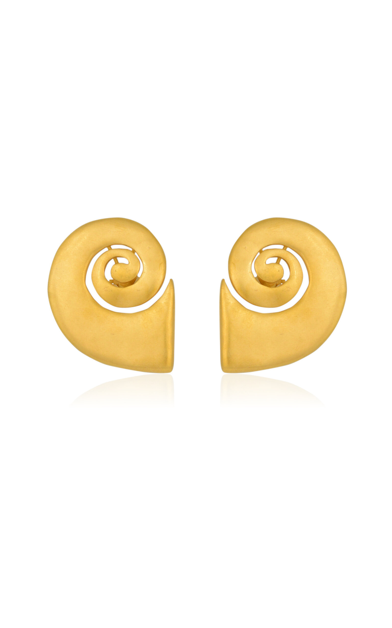Mullu 24K Gold-Plated Brass Earrings | Moda Operandi (Global)