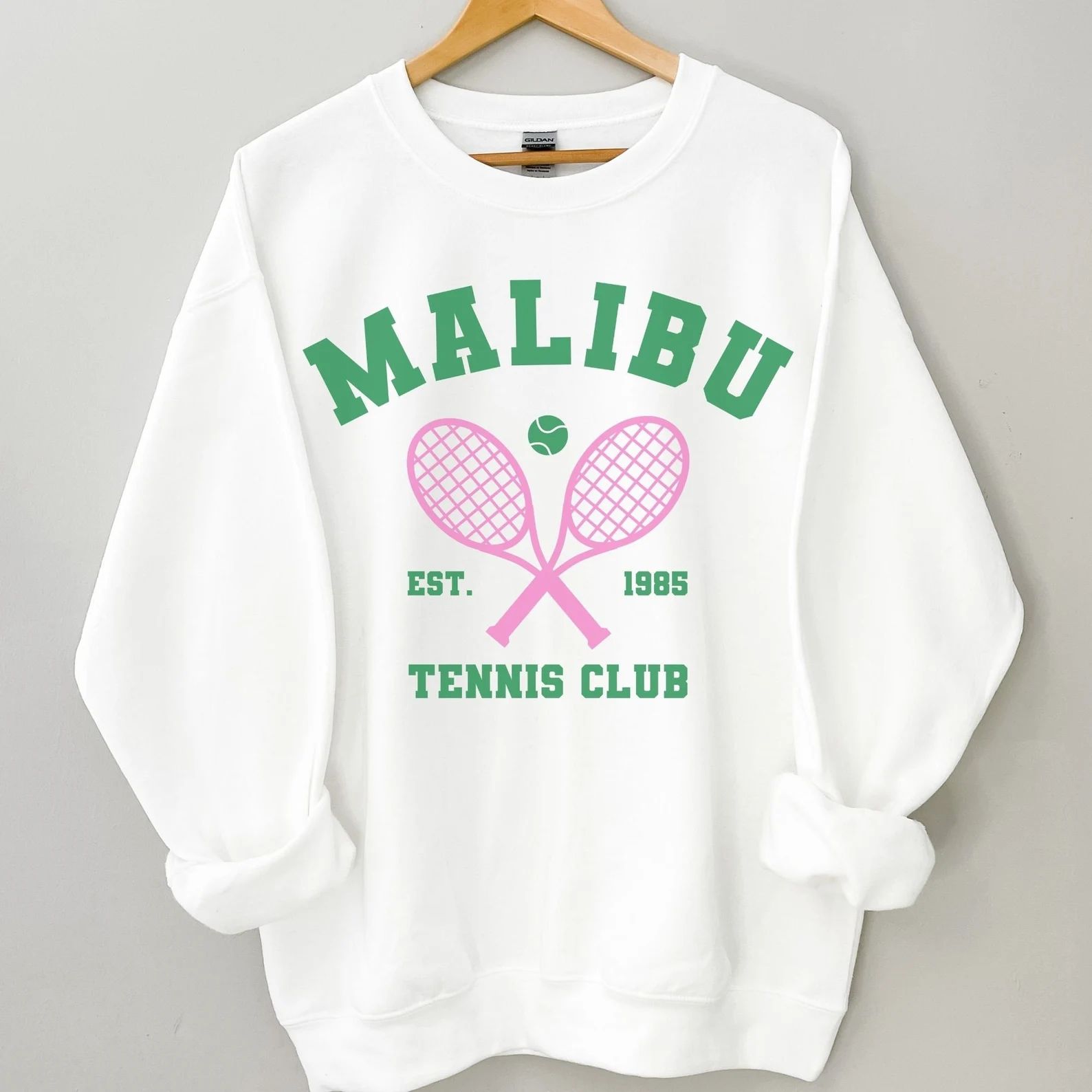 Tennis Sweatshirt Vintage Tennis Club Sweatshirt Preppy - Etsy | Etsy (US)