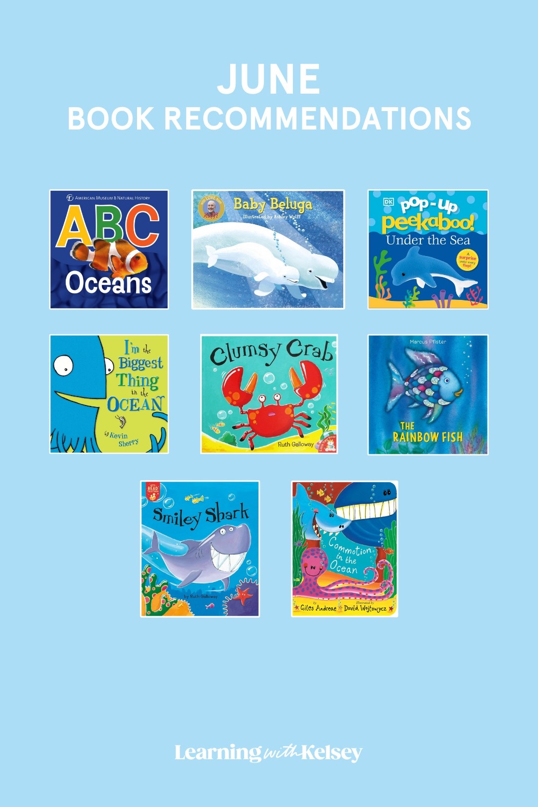 June Book Recommendations 🌊🐠🦀 Some of my favorite summer reads for your littles! june | amazon | summer | book for kids | seasonal books | affordable | read alouds

TODDLER BOX : ABC Oceans, Baby Beluga, Under the Sea (pop up), I’m the Biggest Thing in the Ocean

#LTKSeasonal #LTKKids