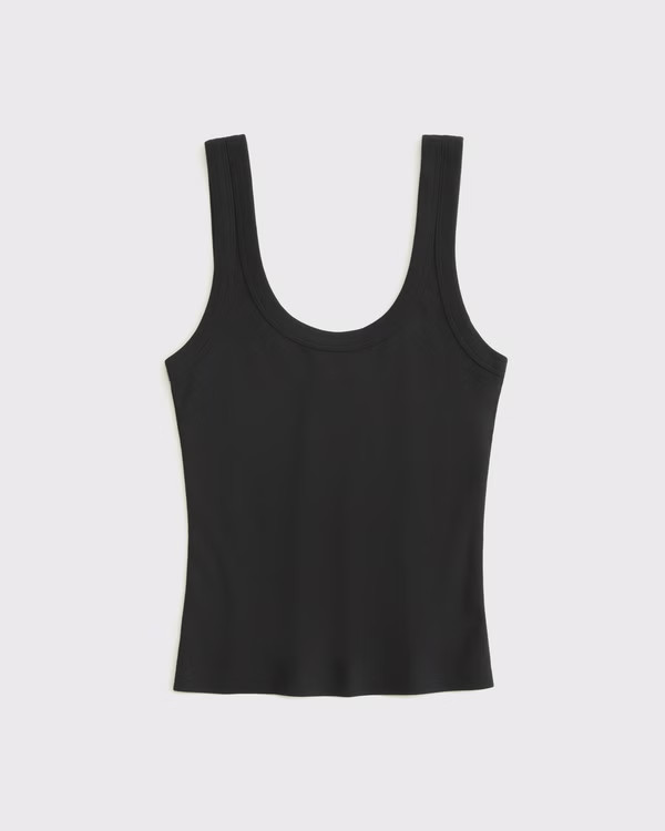 Women's Vintage Rib Tuckable Scoopneck Tank | Women's Tops | Abercrombie.com | Abercrombie & Fitch (US)