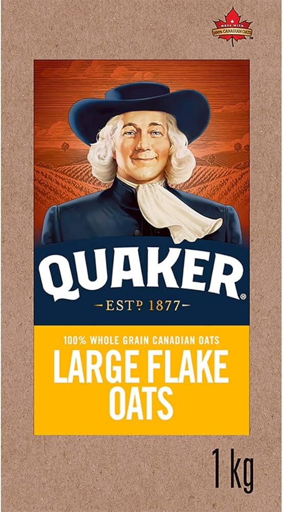 Quaker Oatmeal Large Flake Standard Oats, 1 kg | Amazon (CA)