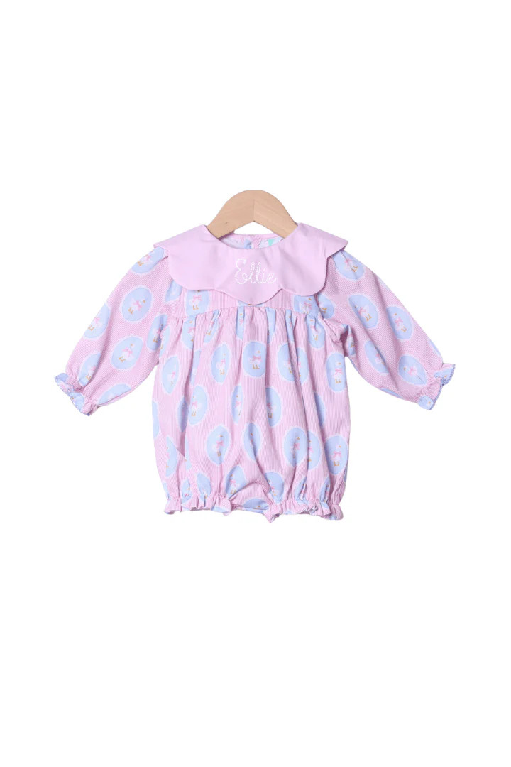 Silly Goose Pink and Blue Bubble | The Smocked Flamingo