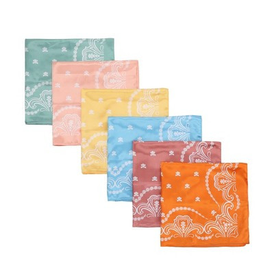 Paisley Print 6-Pack Adult 22 inch Satin Bandana Set | Target