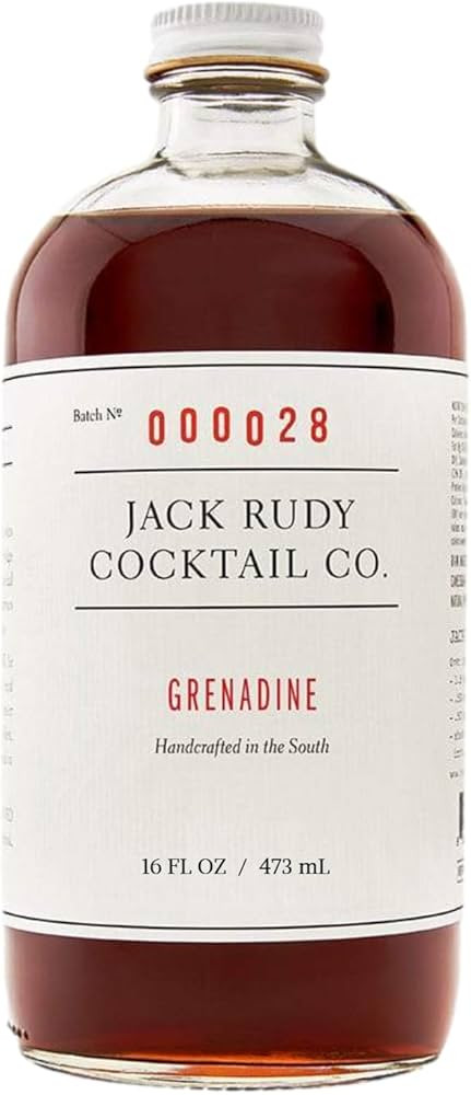 Jack Rudy Grenadine Cocktail Syrup | 16 fl oz | Handcrafted | | Amazon (US)