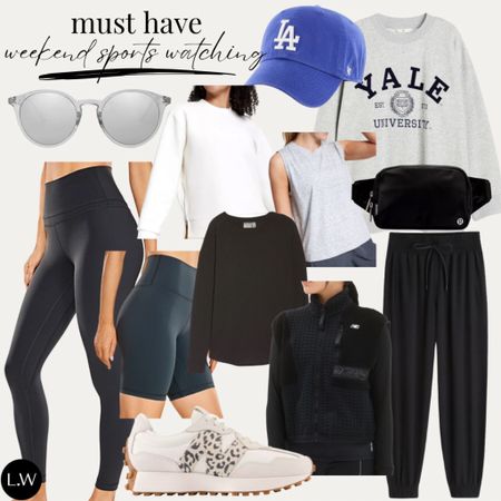 Sports weekends are right around the corner..so let’s make sure we have some essentials to make your sporty outfits come together… 🖤 my top must haves are good sunglasses / layers / fun sneaker … all here for you! 