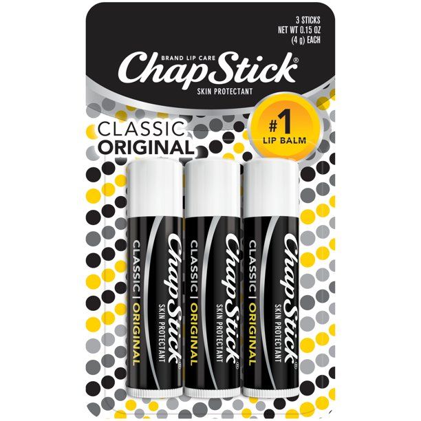 ChapStick Classic (3 Sticks) Original Flavor Skin Protectant Flavored Lip Balm Tube, 0.15 Ounce E... | Walmart (US)