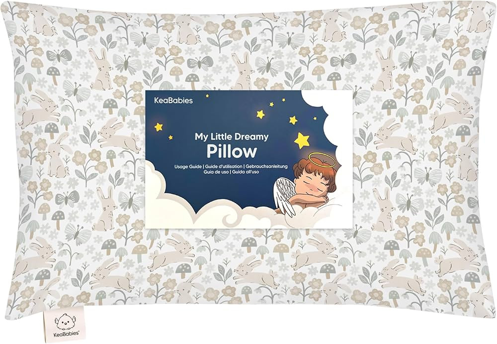 Toddler Pillow with Pillowcase - 13x18 My Little Dreamy Kids Travel Bed Pillows for Sleeping, Org... | Amazon (US)