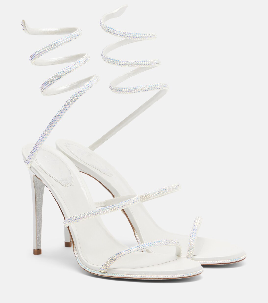 Cleo embellished leather sandals | Mytheresa (UK)